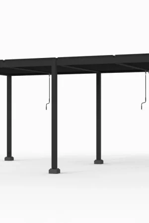 Aluminium Pergola met Lamellen Zwart 580 x 300 cm Gecertificeerd